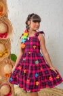 Vestido Xadrez Pink