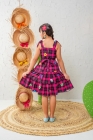 Vestido Xadrez Pink