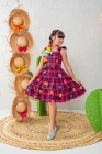 Vestido Xadrez Pink