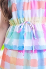 Conjunto Xadrez Short Saia Candy