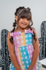 Vestido Xadrez Candy Laço