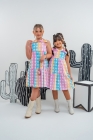 Vestido Xadrez Candy Laço