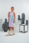 Vestido Xadrez Candy Laço