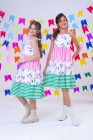 Vestido Cerejinha Listras