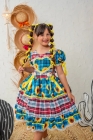 Vestido Junino Azul Turquesa (NA)