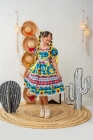 Vestido Junino Azul Turquesa (NA)