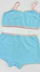 Kit Top + Calcinha Boxer Azul