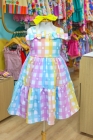 Vestido Xadrez Candy Laço