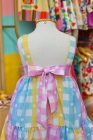 Vestido Xadrez Candy Laço