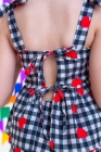 Conjunto Xadrez Preto Corações