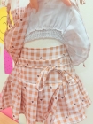 Conjunto Xadrez Short Saia Nude