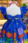 Vestido Helena Azul (Premium)
