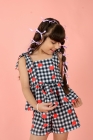 Conjunto Xadrez Preto Corações