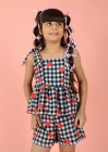 Conjunto Xadrez Preto Corações