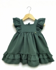 Vestido Luxo 1 ano Baby Verde (Premium)