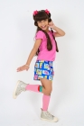 Conjunto T-shirt Rosa Chiclete