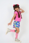 Conjunto T-shirt Rosa Chiclete