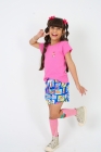 Conjunto T-shirt Rosa Chiclete