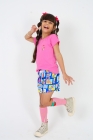 Conjunto T-shirt Rosa Chiclete