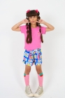 Conjunto T-shirt Rosa Chiclete