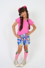 Conjunto T-shirt Rosa Chiclete