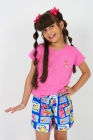 Conjunto T-shirt Rosa Chiclete