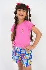 Conjunto T-shirt Rosa Chiclete