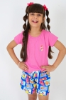 Conjunto T-shirt Rosa Chiclete
