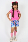 Conjunto T-shirt Rosa Chiclete