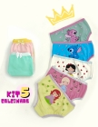 Kit com 5 - Calcinhas Princesas e Stitch