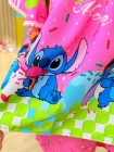 Conjunto Stitch Rosa Pompom