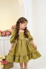 Vestido Yasmin Pistache (Premium)
