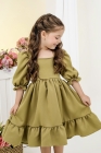 Vestido Yasmin Pistache (Premium)