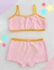 Kit Top + Calcinha Boxer Rosa