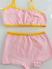 Kit Top + Calcinha Boxer Rosa