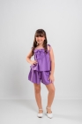 Conjunto Laço Cor Lavanda