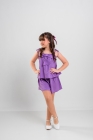 Conjunto Laço Cor Lavanda