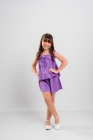 Conjunto Laço Cor Lavanda