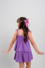 Conjunto Laço Cor Lavanda