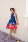 Vestido Lúdico Azul Marinho
