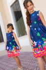 Vestido Lúdico Azul Marinho