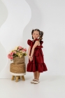Vestido Isabella Vinho Luxo (Premium)