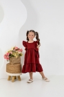 Vestido Isabella Vinho Luxo (Premium)
