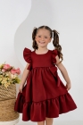 Vestido Isabella Vinho Luxo (Premium)