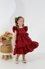 Vestido Isabella Vinho Luxo (Premium)