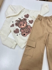 Conjunto Capuz Moletom Urso
