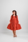 Vestido Viscose Terra Manga Longa