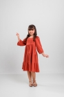 Vestido Viscose Terra Manga Longa