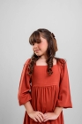 Vestido Viscose Terra Manga Longa