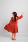 Vestido Viscose Terra Manga Longa